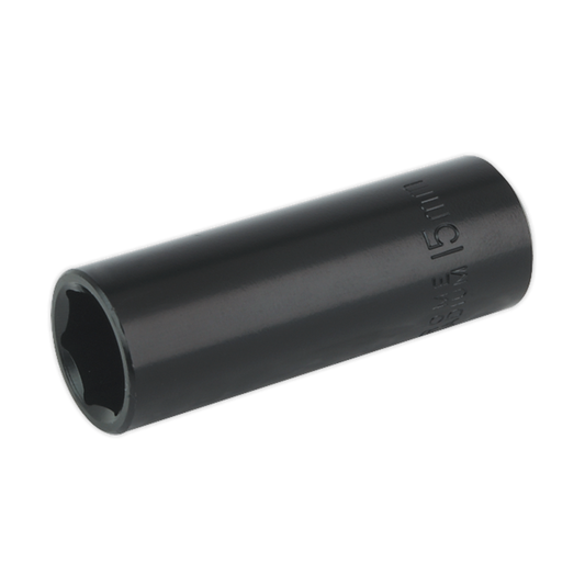 Sealey Impact Socket Tool 15mm Deep 3/8" Square Drive ‎Anti Corrosion IS3815D