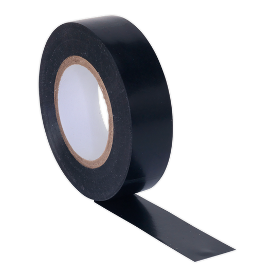 Sealey PVC Insulating Tape Electrical PVC 19mm x 20M Black Pack of 10 ITBLK10
