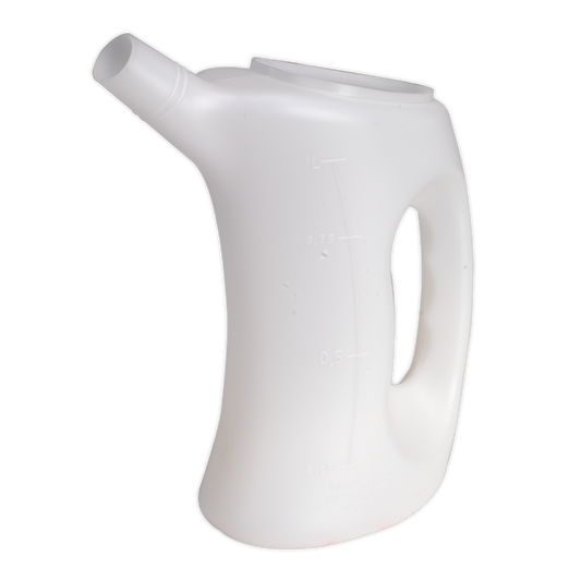 Sealey 1L Measuring Jug With Rigid Spout & Stable Ergonomic Design Tool J1