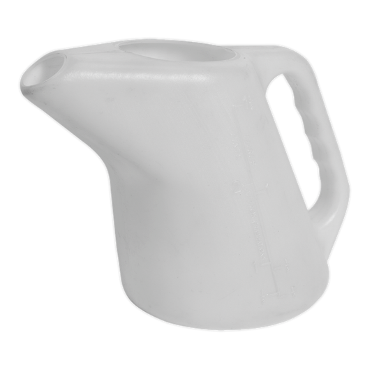 Sealey 1.5L Measuring Jug 1.5 Litre Fixed Straight Spout Oil Fuel Resistant J1RS