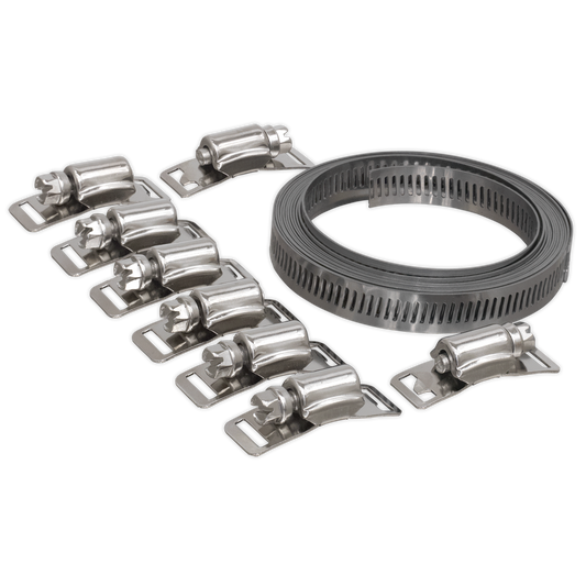 Sealey Self-Build Hose Clip Set With Length of Banding 12.7mm Band Width JC972