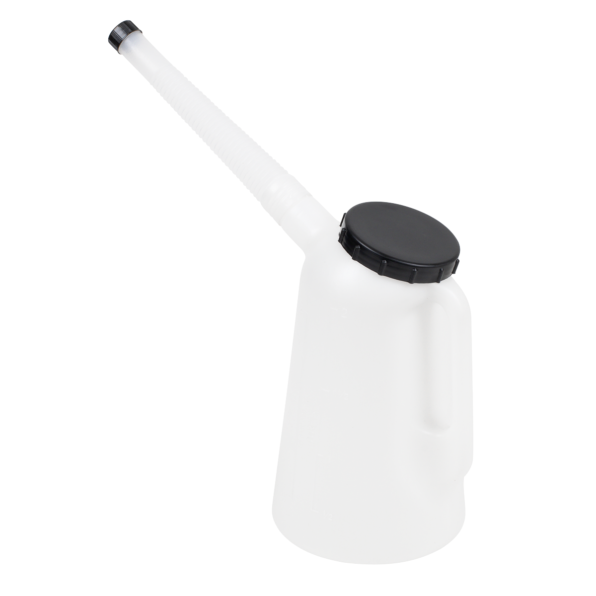 Sealey Oil Container With Lid & Flexi-Spout Polyethylene 2L - White JDL2
