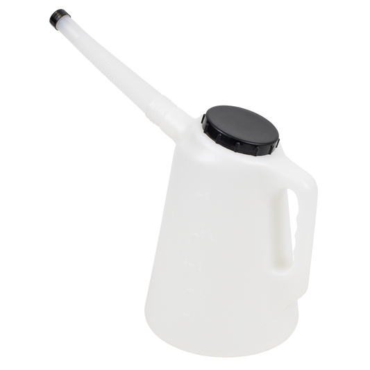 Sealey Oil Container With Flexible Spout & Measuring Scale 3L Black Lid JDL3