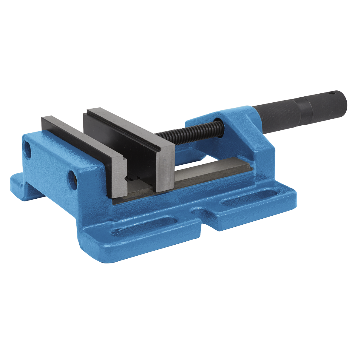 Sealey 120/130mm Super Drill Vice Fitted With Replaceable Jaws Blue 120DV