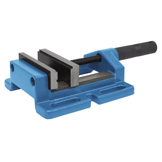 Sealey 120/130mm Super Drill Vice Fitted With Replaceable Jaws Blue 120DV