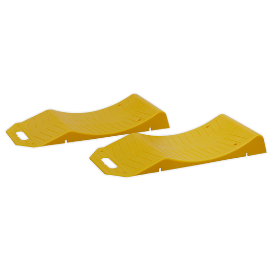 Sealey Tyre Savers Blocks Wheel Chocks Stoppers Up To 5 Tonne Capacity/Pair TS05