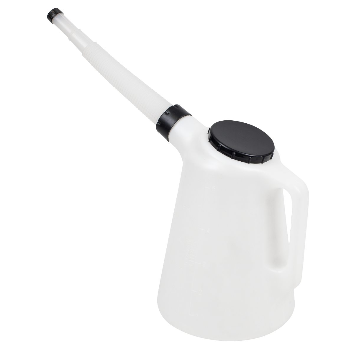 Sealey 5 Litres Oil Container With Lid & Flexible Spout Polyethylene White JDL5