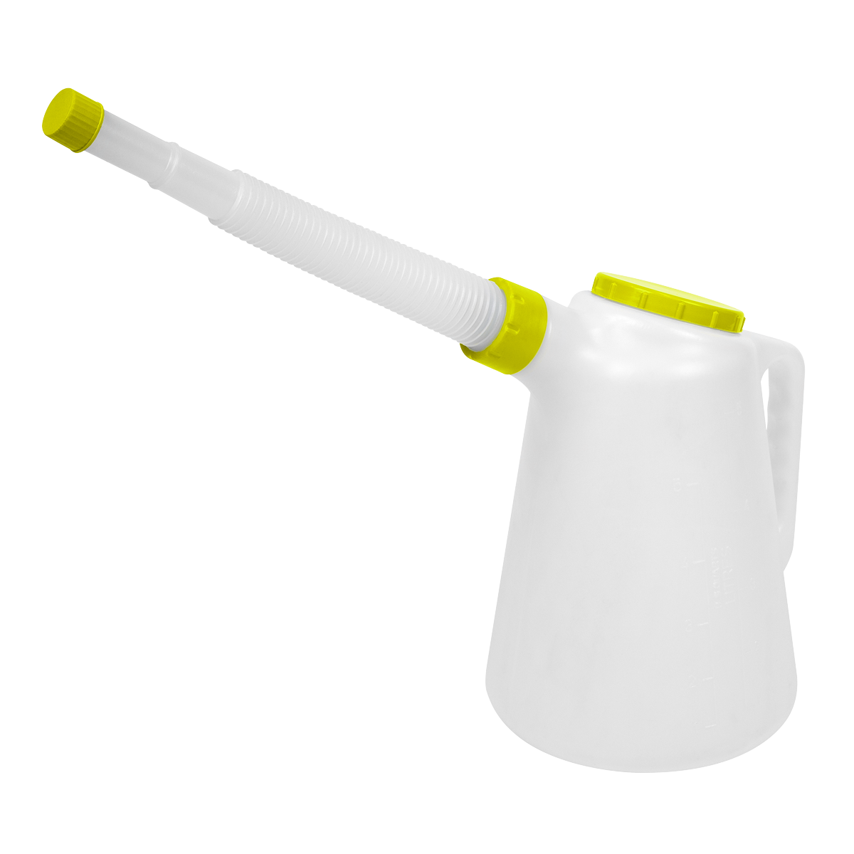 Sealey Litres Oil Container With Lime Lid & Flexible Spout 5L Polyethylene JDL5L