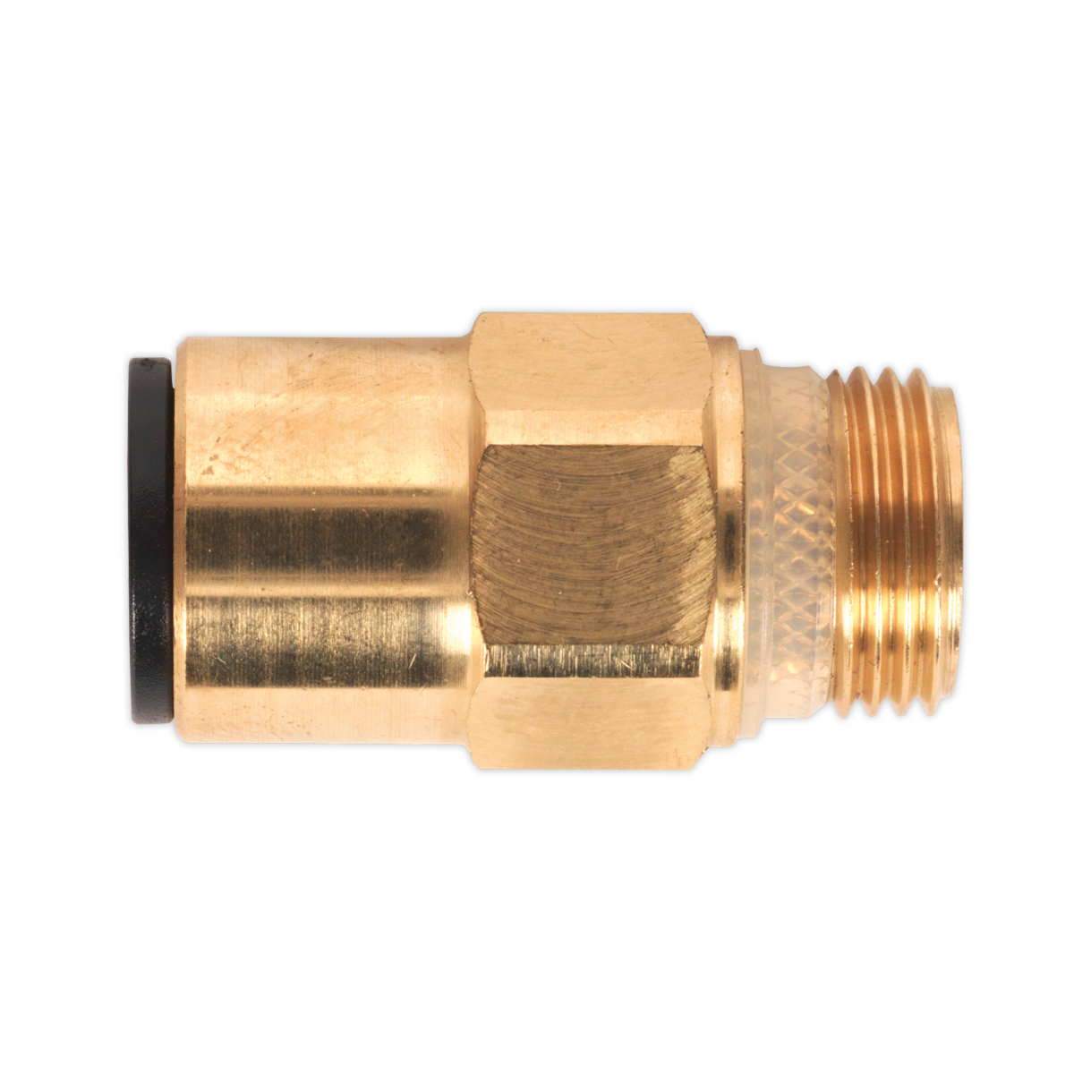 Sealey Brass SuperThread Straight Adaptor 12mm x 3/8" BSP Pack of 2 JGBC1238