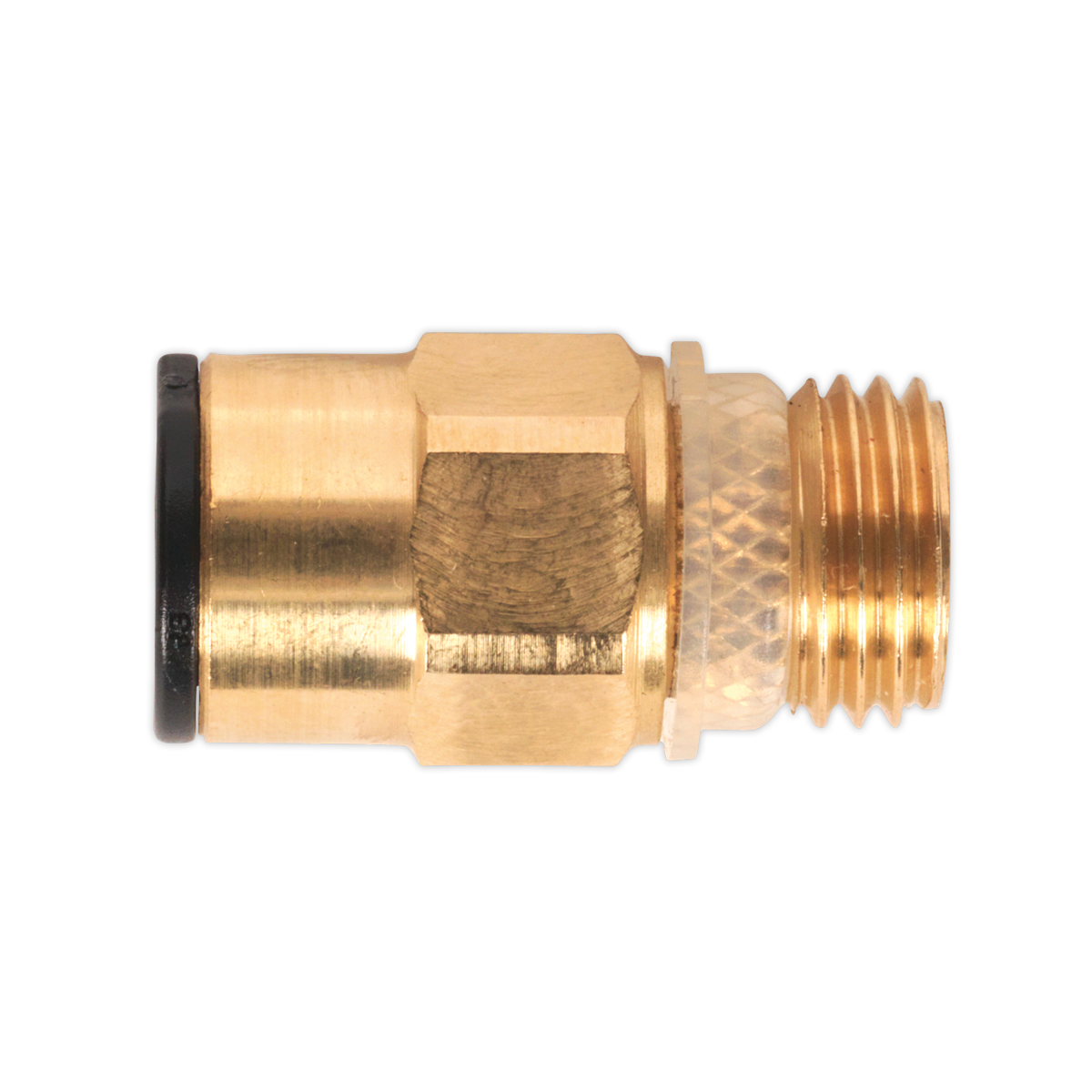 Sealey Brass SuperThread Straight Adaptor 8mm x 1/4" BSP Pack of 2 JGBC814