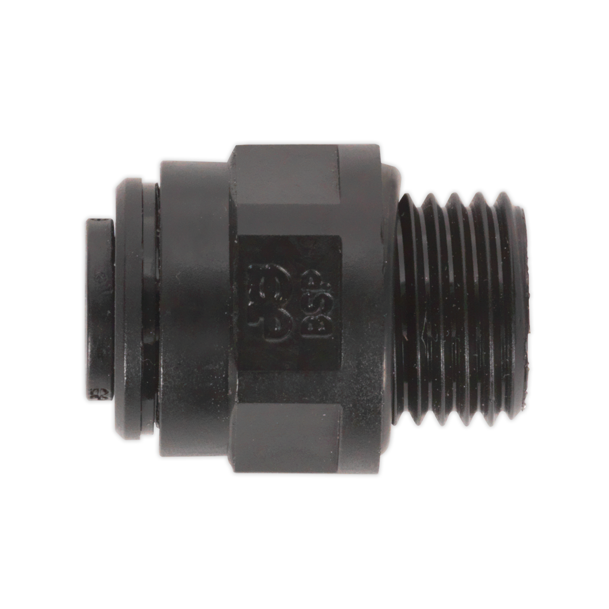 Sealey 10mm Pipe to 1/4" BSP Thread Straight Adaptor - Pack of 5 JGC1014