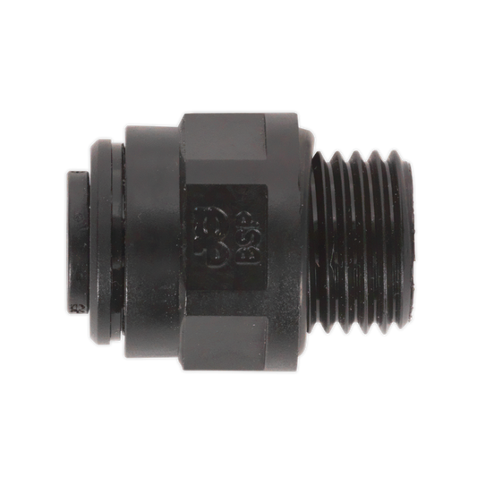 Sealey 10mm Pipe to 1/4" BSP Thread Straight Adaptor - Pack of 5 JGC1014