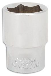 LASER 0816 Socket Wrench Insert 1/2" Drive 20mm Spanner Chrome Vanadium Steel