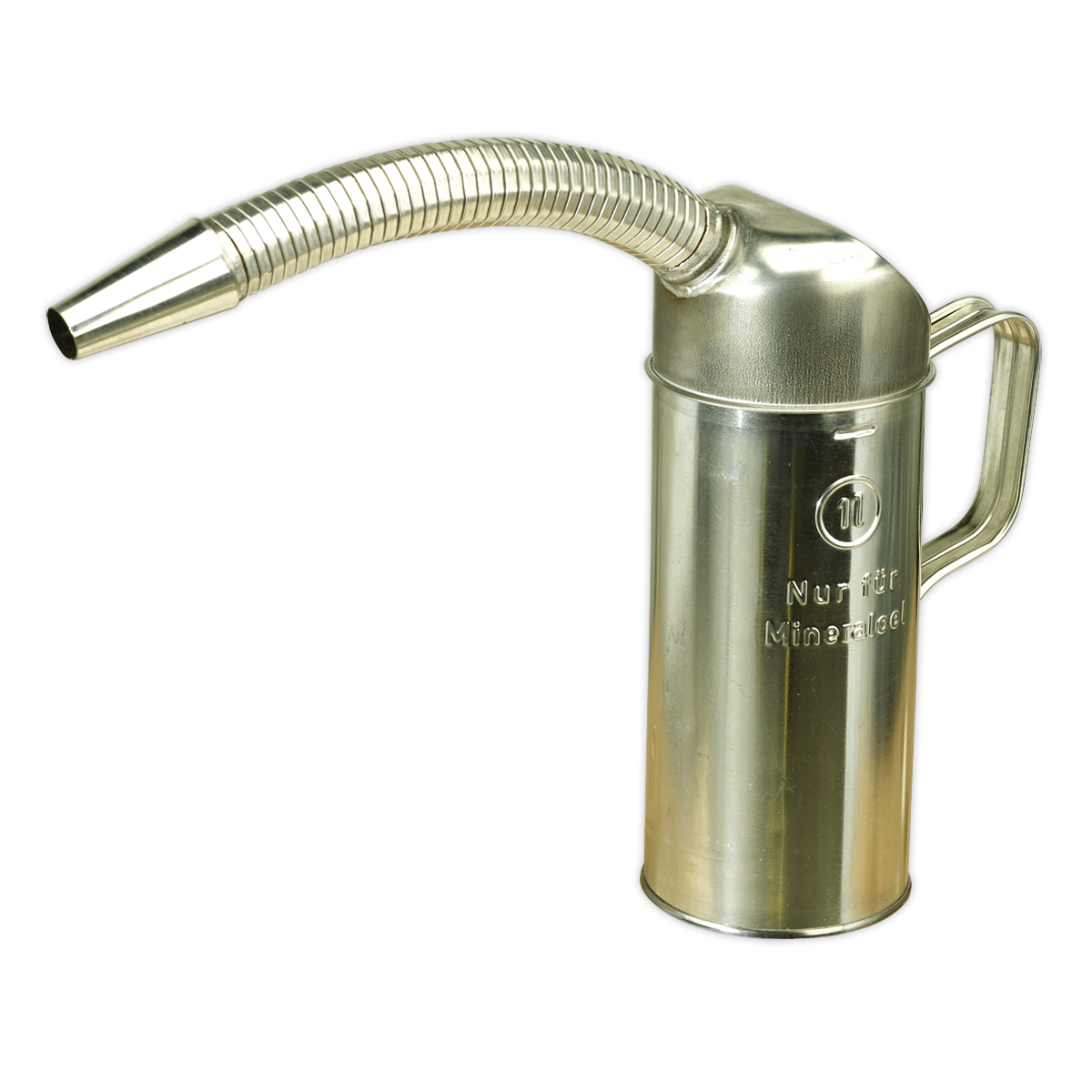 Sealey 1L Measuring Jug 1 Litre Flexible Metal Spout Oil Fuel Resistant JM1F
