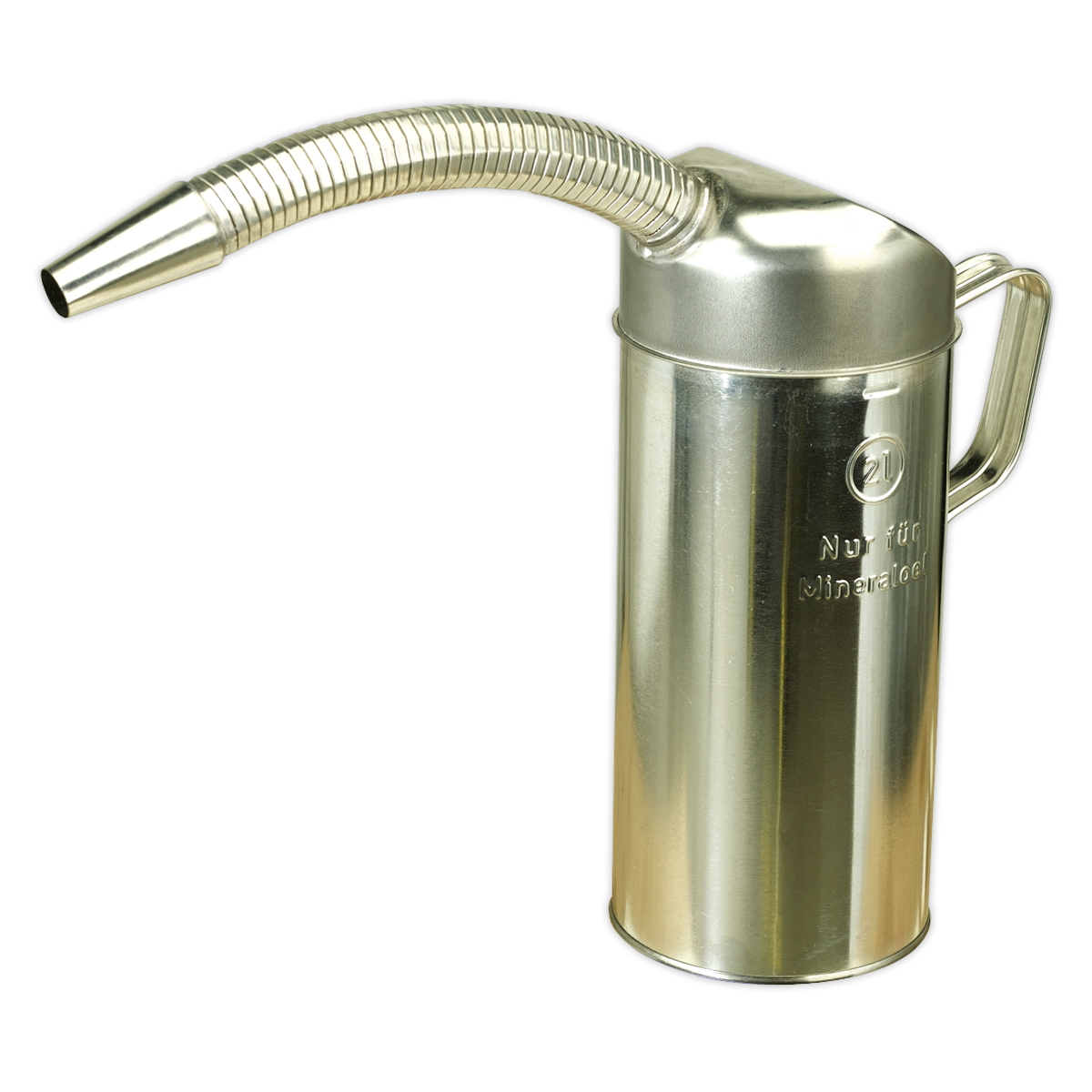 Sealey 2L Measuring Jug 2 Litre Flexible Metal Spout Oil Fuel Resistant JM2F