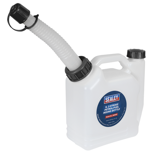 Sealey 2-Stroke Fuel Mixing Bottle Easily Visible Oil & Fuel 1L Various Ratios