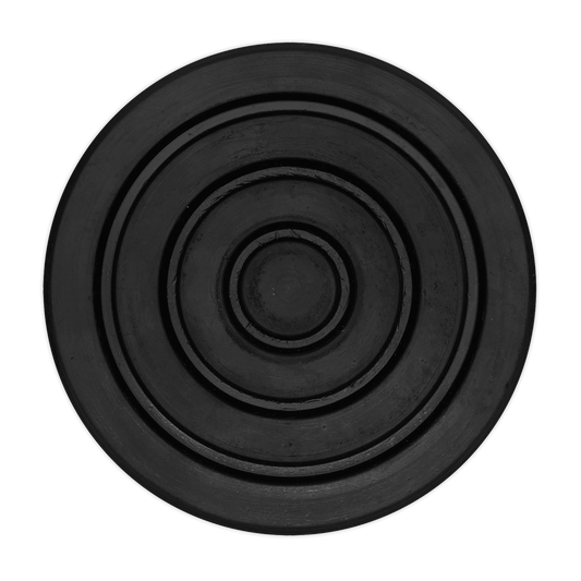 Sealey Safety Rubber Jack Pad Type A Saddle Size: Ø116-123mm - Black JP06