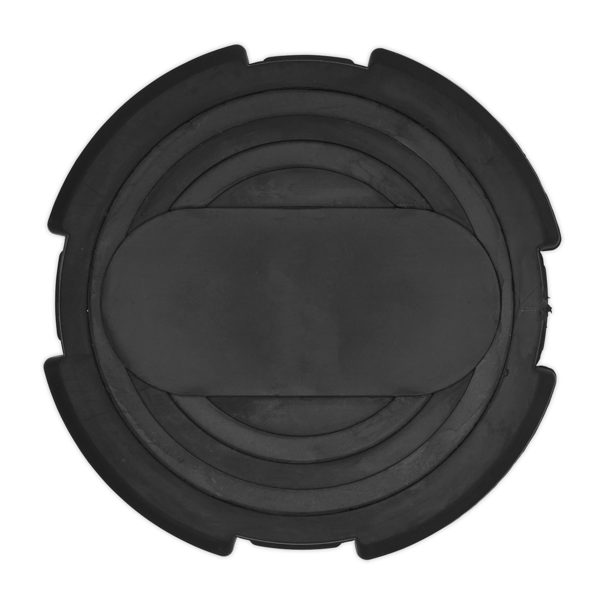 Sealey Safety Rubber Jack Pad Type B Saddle Size: Ø93-95mm - Black JP09