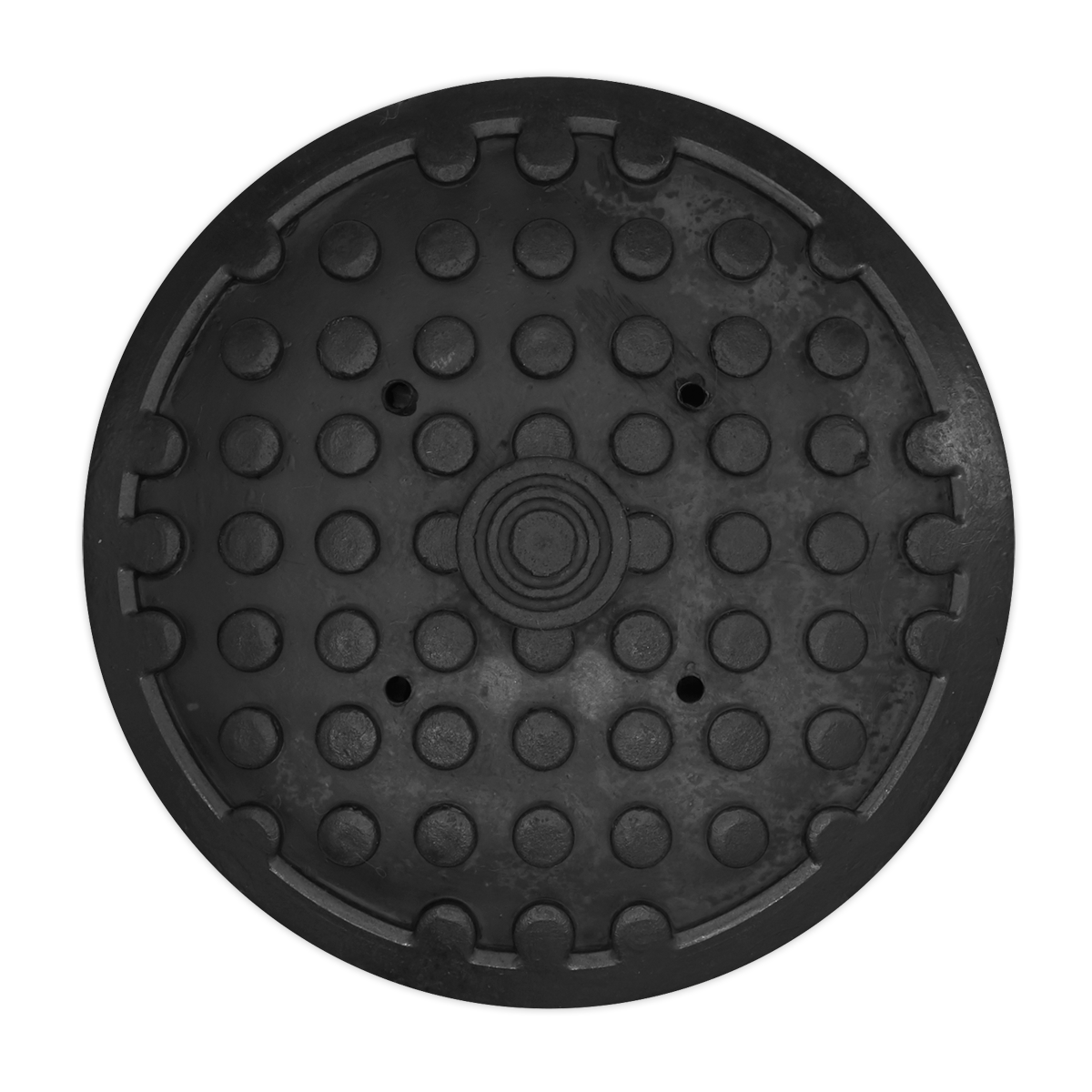 Sealey Safety Rubber Jack Pad Type C Designed To Prevent Damage Black JP10