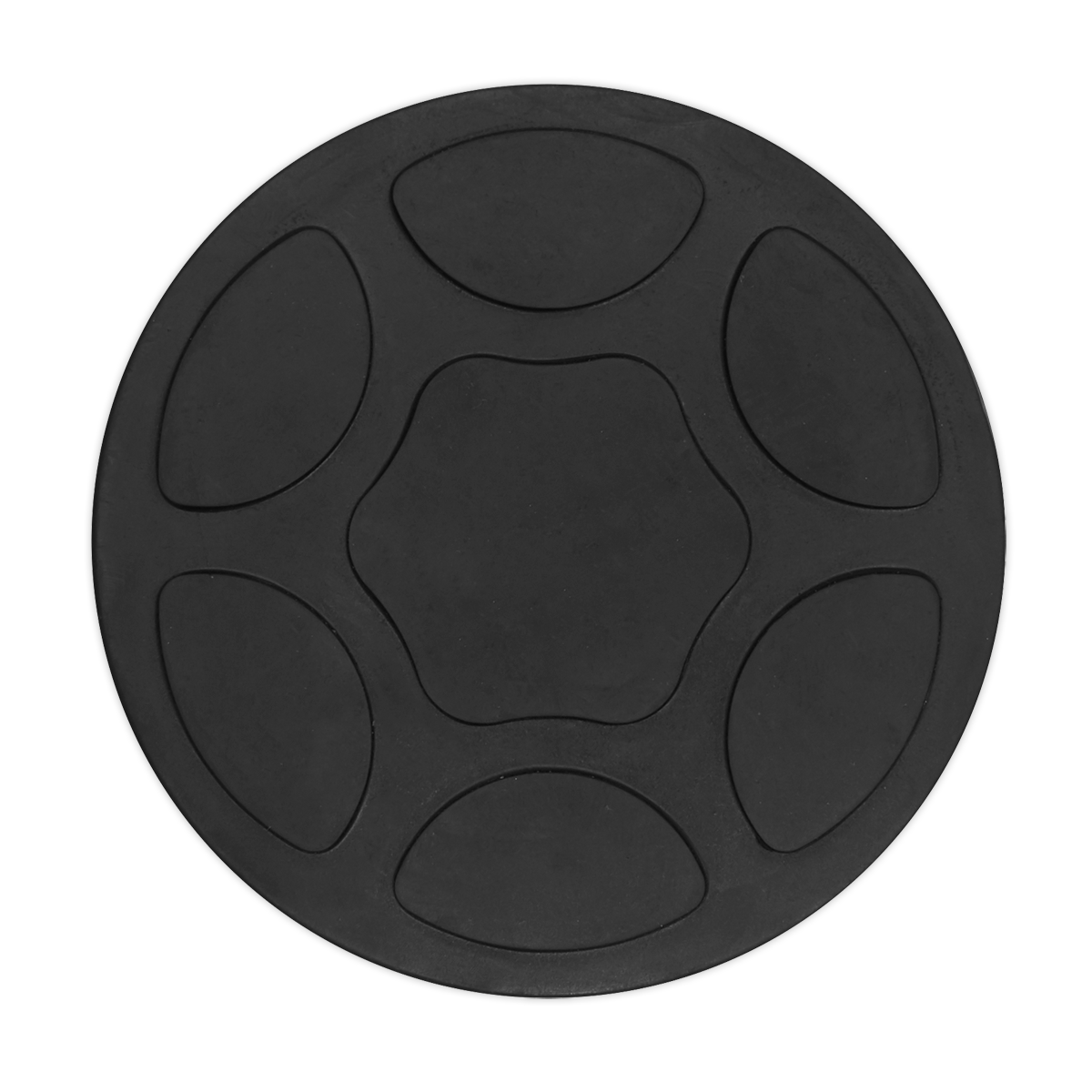 Sealey Safety Rubber Jack Pad Type B Designed To Prevent Damage Black JP14
