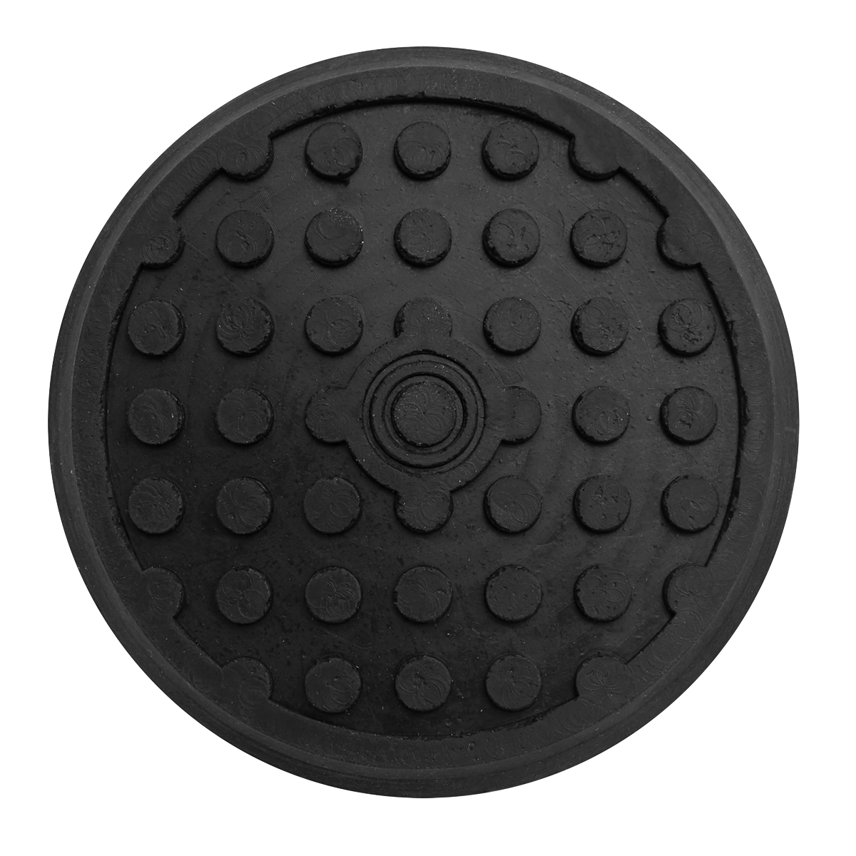 Sealey Safety Rubber Jack Pad Type B Designed To Prevent Damage Black JP17