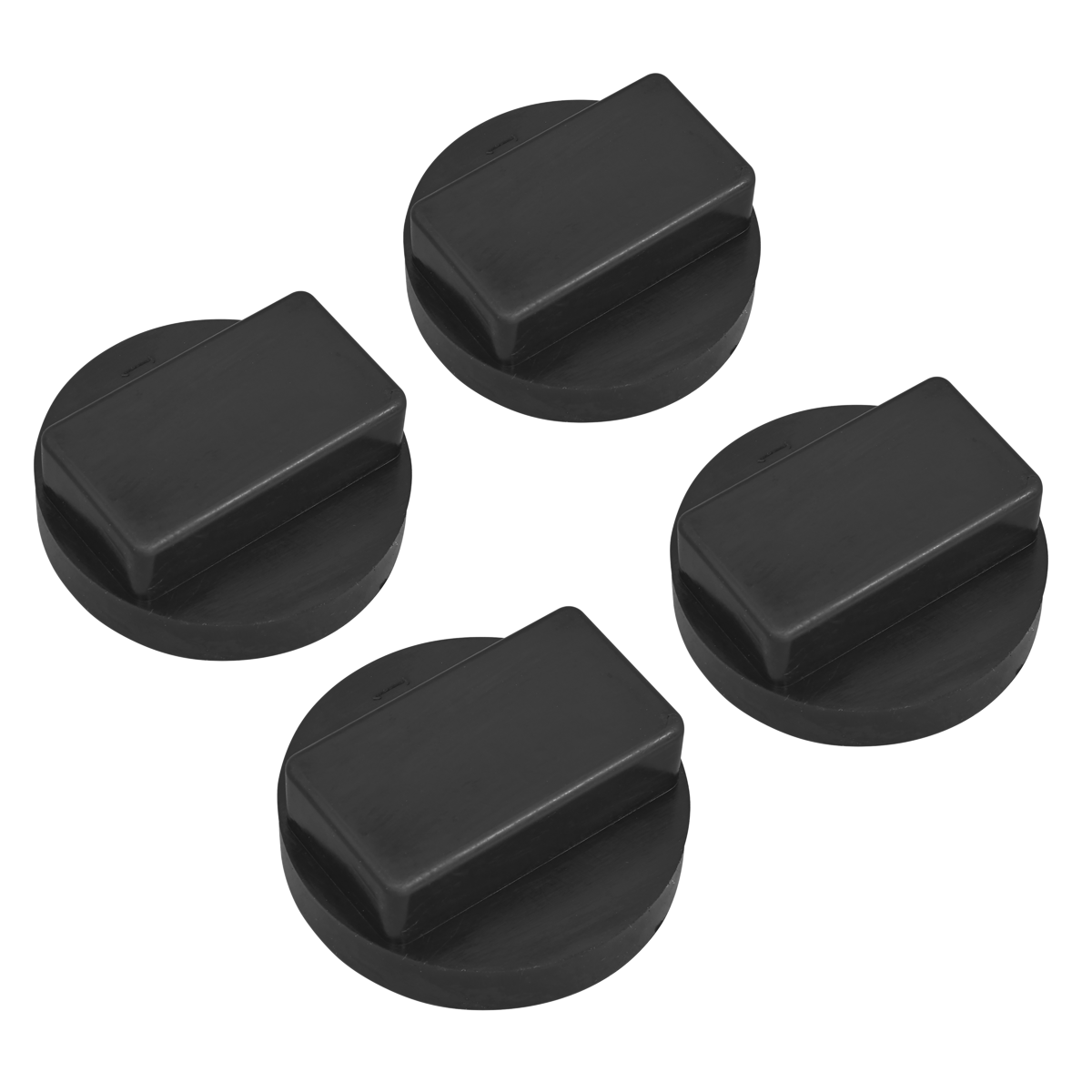 Sealey Jacking Pad Set Durable Rubber Prevents Vehicle Damage Fits BMW JP22