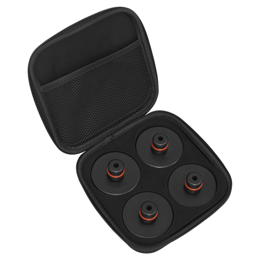 Sealey Fits Tesla Jacking Pad Set From Rubber For Models S & X - Black JPT4