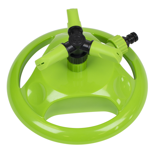Sealey Garden Sprinkler 3-Arm Adjustable Rotating Ø10m Maximum Durable JS2023