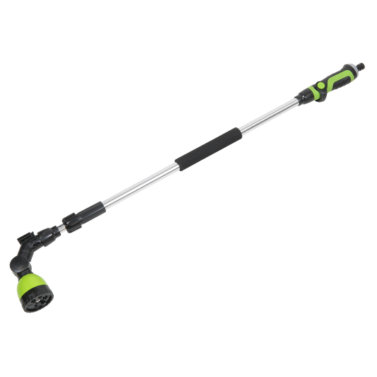 Sealey Telescopic Lance 6-Pattern Spray Head 140cm Rubber Handle Durable JS9286