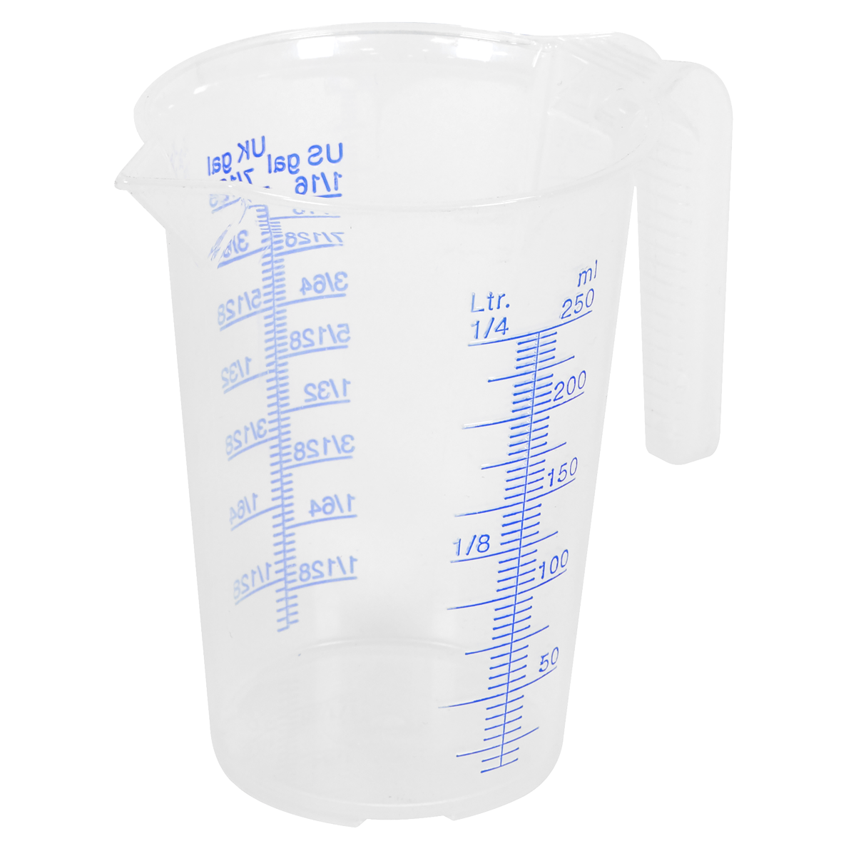 Sealey 0.25L Measuring Jug 250ml Translucent Oil Fuel Acid Resistant JT0250