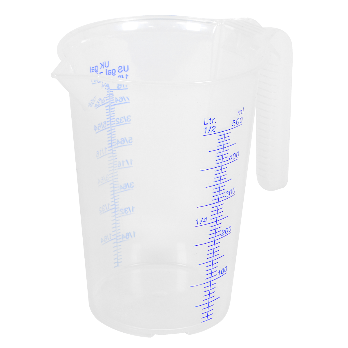 Sealey Measuring Jug Easy-to-Read Scale Translucent Polypropylene 0.5L JT0500