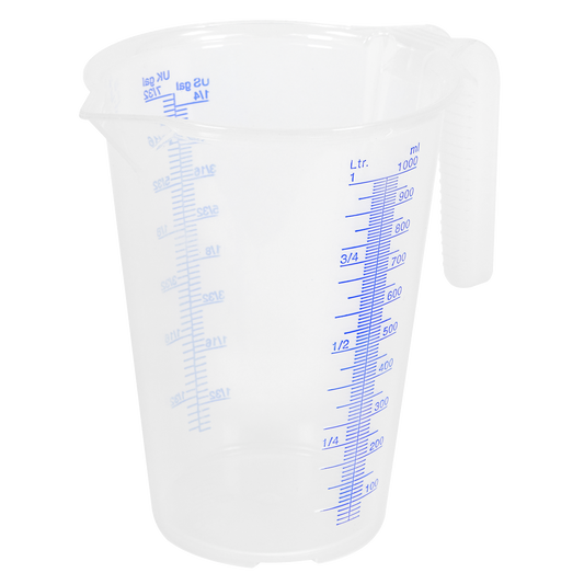 Sealey Measuring Jug Easy-to-Read Scale Translucent Polypropylene 1 Litre JT1000