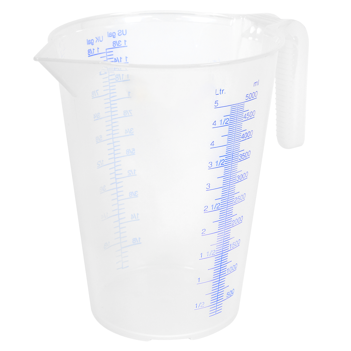 Sealey 5L Measuring Jug 5 Litre Translucent Oil Fuel Acid Resistant JT5000