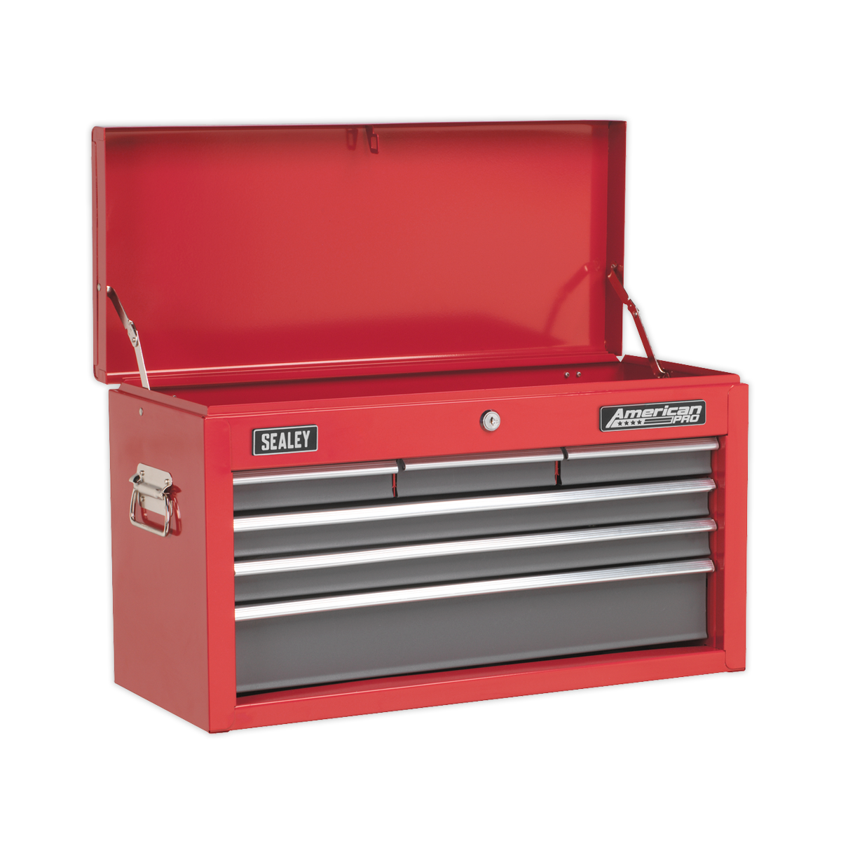 Sealey Top Chest Tool Box 6 Drawers With Ball Bearing Runners Red/Grey AP2201BB