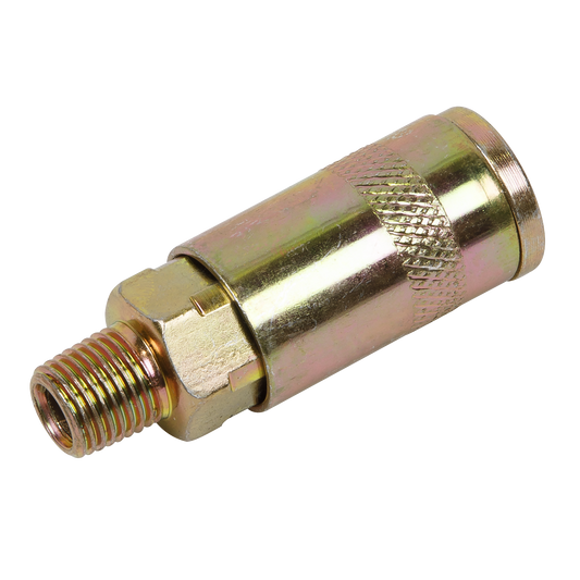 Sealey Coupling Body Male Thread 1/4" BSPT Single - 100 PSI 35-40 CFM ACX01