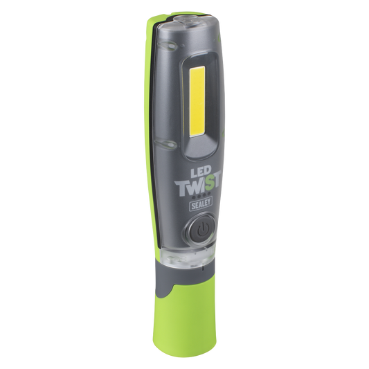 Sealey LED Twist Rechargeable Inspection Light 8W COB & 1W SMD LED1001G