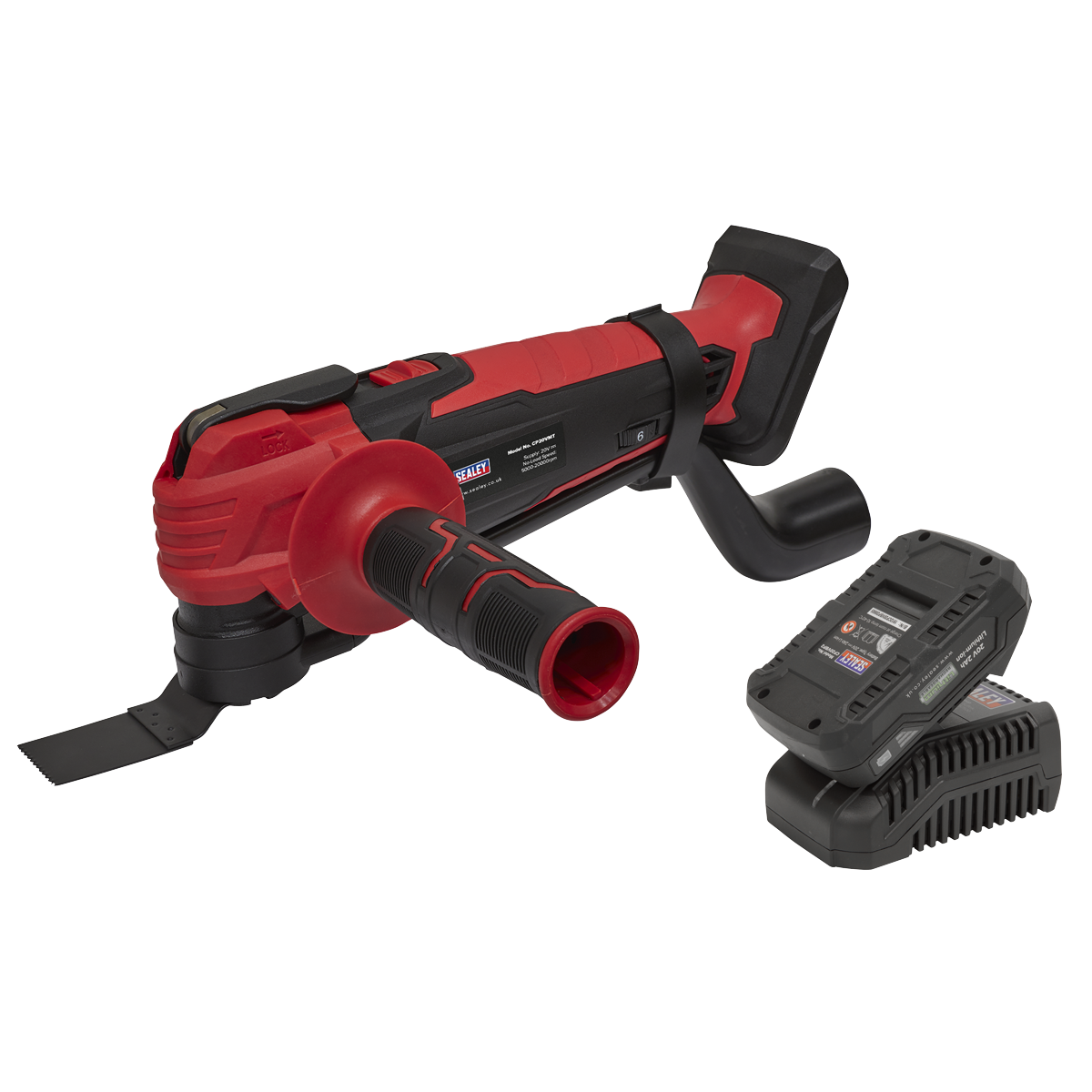 Sealey 20V 2Ah SV20 Series Cordless Oscillating Multi-Tool Kit CP20VMTKIT1