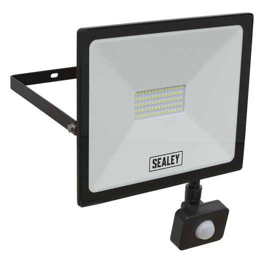 Sealey 50W SMD LED Extra-Slim Floodlight With PIR Sensor 6000K LED113PIR