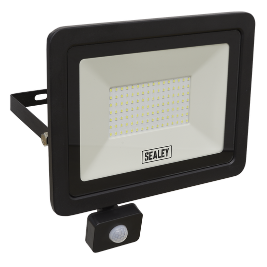 Sealey 100W SMD LED Extra Slim Floodlight With PIR Sensor 6000K LED115PIR