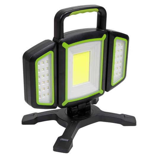 Sealey Rechargeable Flexible Floodlight Torch Lamp 18W COB & 9W SMD LED LED18WFL