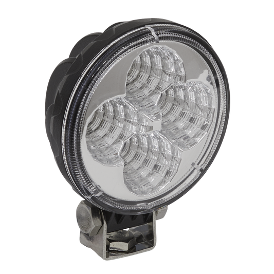 Sealey 12W LED Round Work Light/Mounting Bracket Set Waterproof IP68 LED1R