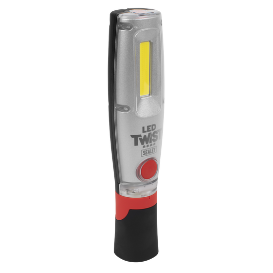 Sealey LED Twist Rechargeable Inspection Light 16W COB & 1W SMD LED2001
