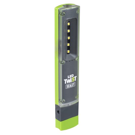 Sealey LED Twist Rechargeable Inspection Light 1W & 1W SMD Robust LED201G