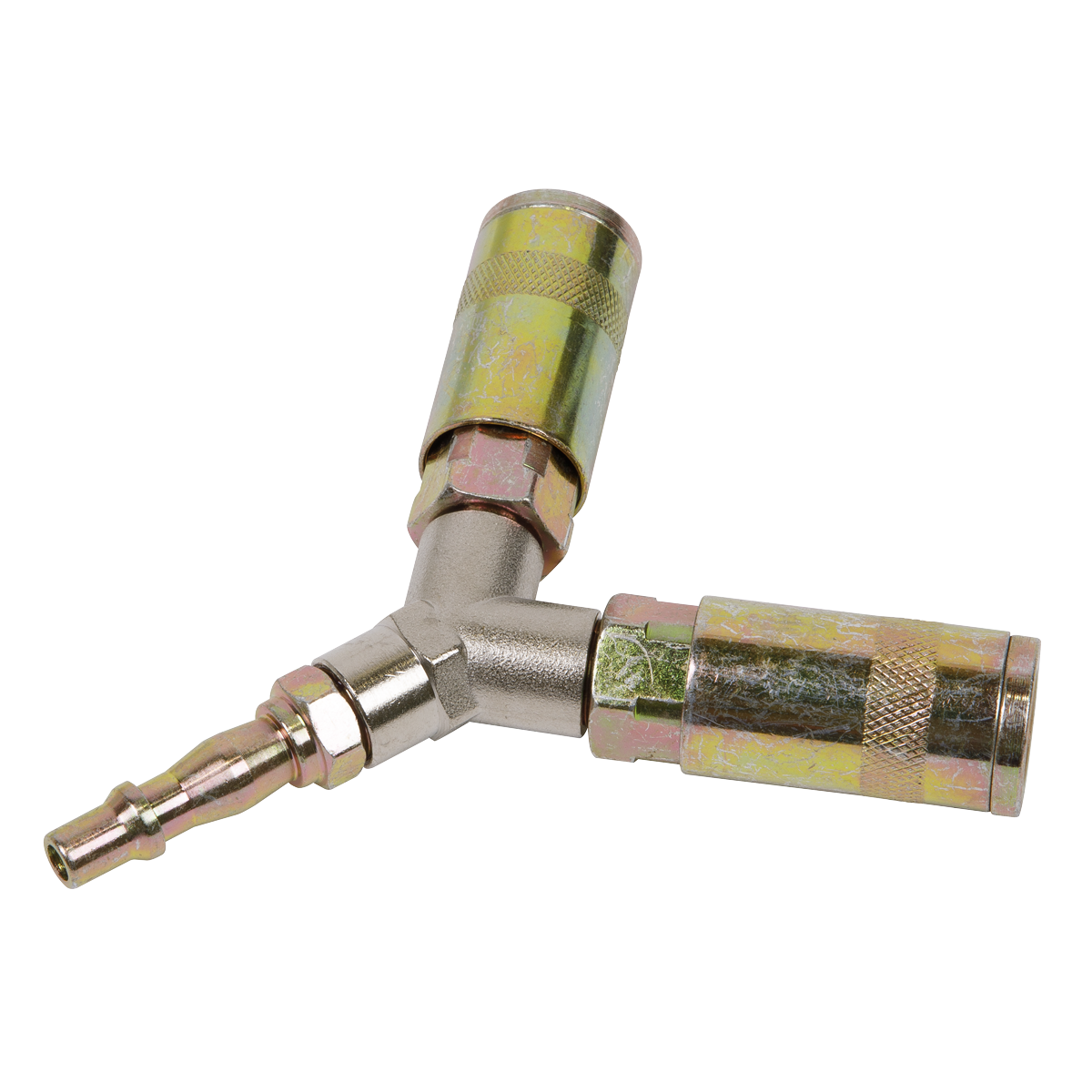 Sealey Y Adaptor With Twin Coupling Bodies Free Airflow Rate at 100psi ACX55