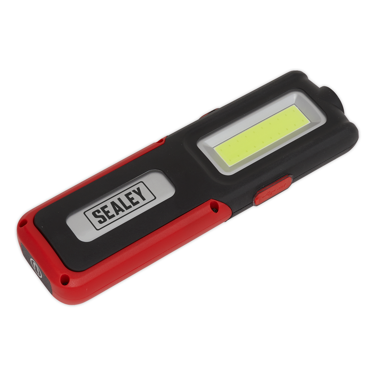 Sealey Rechargeable Inspection Light Lamp 5W COB 3W LED Power Bank Red LED318R