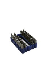 LASER 0862 33Pcs Screwdriver Bit Set Star Hex Flat Phillips PzDrive CRV Steel