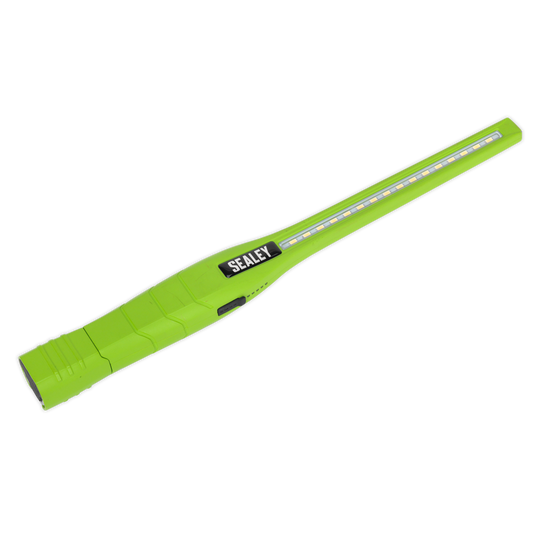Sealey Rechargeable Slim Inspection Lamp 360 Degree 8W 1W SMD LED Green LED3604G