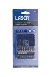 LASER 0862 33Pcs Screwdriver Bit Set Star Hex Flat Phillips PzDrive CRV Steel