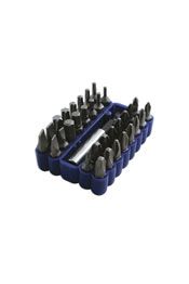 LASER 0862 33Pcs Screwdriver Bit Set Star Hex Flat Phillips PzDrive CRV Steel