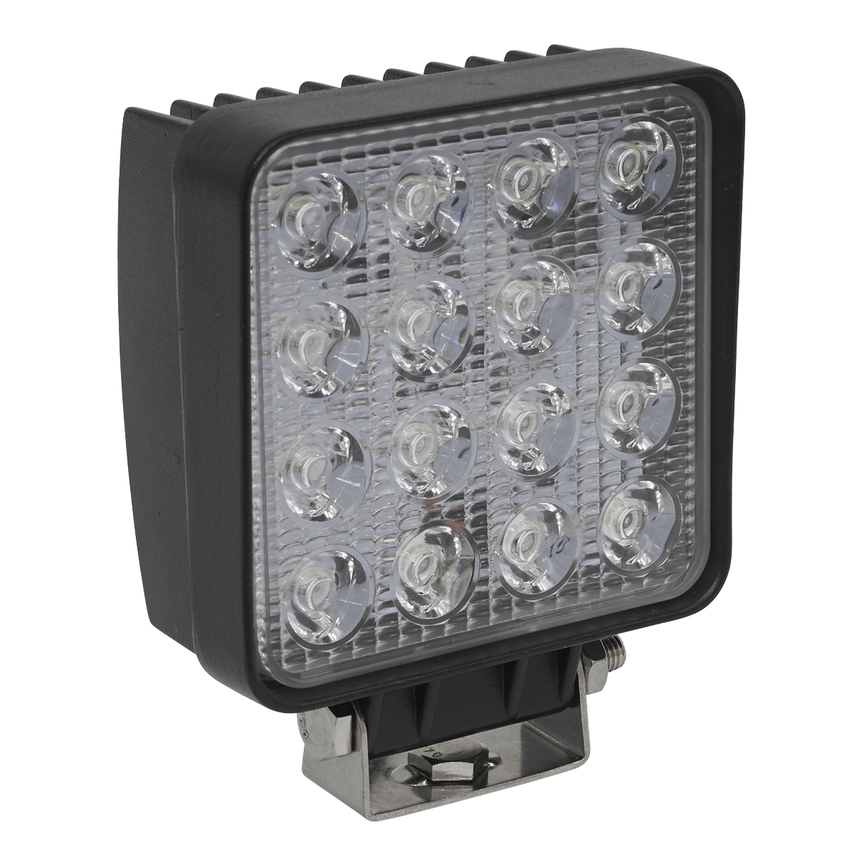 Sealey 48W SMD LED Square Worklight With Mounting Bracket - Black LED5S